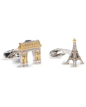 Paul Smith Paris Souvenir Cufflinks - Metallic