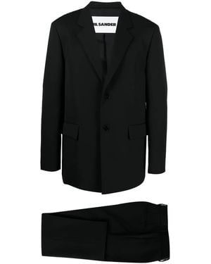 Jil Sander ストレートレッグ シングルスーツ - ブラック