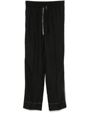 Brioni Hose Aus Seide - Schwarz