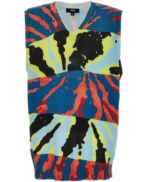 Stussy Débardeur Imprimé - Bleu