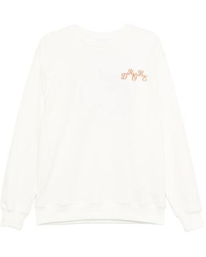 Drole de Monsieur エンブロイダリー スウェットシャツ - ホワイト