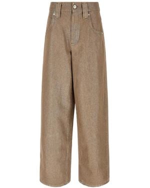 Brunello Cucinelli Baggy Jeans - Natural
