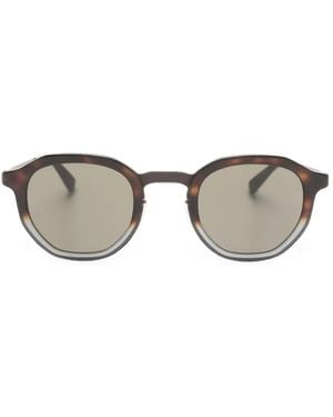 Mykita Sawyer Geometric-Frame Sunglasses - Green