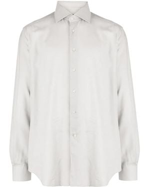 Corneliani Long-Sleeve Button-Down Shirt - White