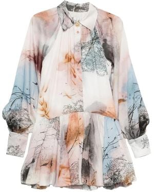 Aje. Mietta Aria Natura Mini Dress - White