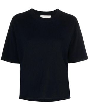 Lisa Yang Short-Sleeved Knitted Top - Black