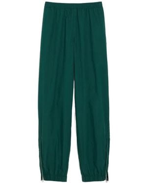 Ami Paris Cotton Ami De Coeur Track Pants - Green