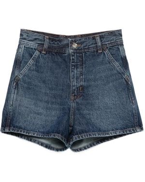FRAME The Dockside Denim Shorts - Blue