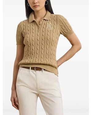 Ralph Lauren Polo En Maille Torsadée - Neutre