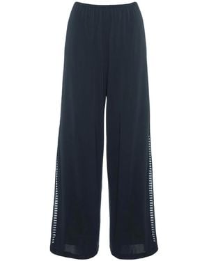 Eres Virginie Graphic Lace Panel Trousers - Blue