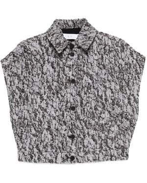 IRO Estel Cotton Blend Shirt - Gray