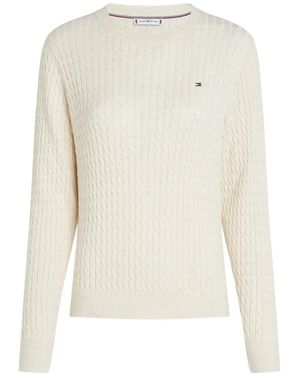 Tommy Hilfiger Cable-knit sweater - Weiß