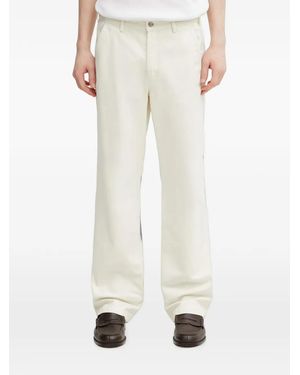 Filling Pieces Worker Logo-Embroidered Straight-Leg Jeans - Natural