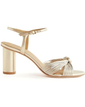 Reformation Petra Leather Sandals - Metallic