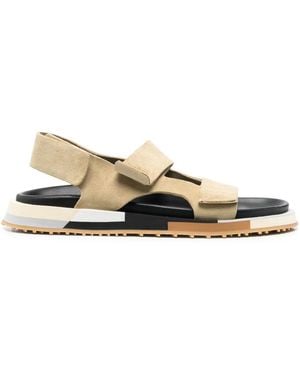 GHŌUD Suede Touch-Strap Sandals - Natural