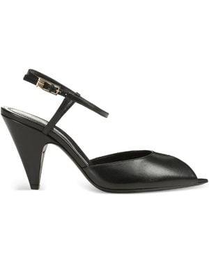 Sergio Rossi 85Mm Open-Toe Sandals - Black