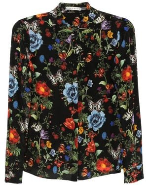 Alice + Olivia Hemd Mit Blumenmuster - Schwarz
