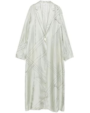 Alysi Print Jacket - White