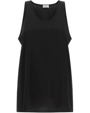 Brunello Cucinelli Silk Top - Black