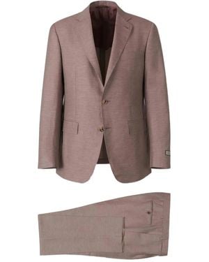 Canali Single-Breasted Suit - Brown