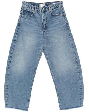 FRAME Pantalon Évasé À Bords Francs - Bleu