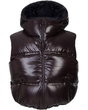 Aztech Mountain Snowbird Padded Hooded Vest - Black