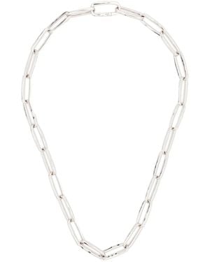 Jil Sander Cable-Link Necklace - White
