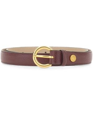 Gianni Chiarini Hammered-Leather Padded Belt - White