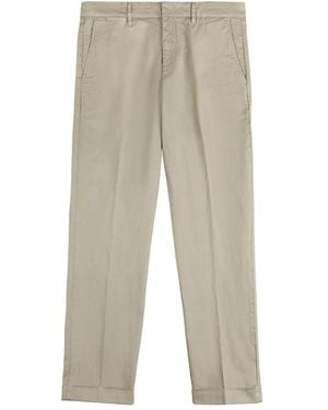 Fay Geknöpfte Caprihose - Natur