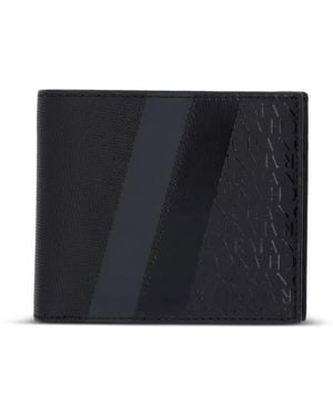 ARMANI EXCHANGE Logo-Embossed Bi-Fold Wallet - Black