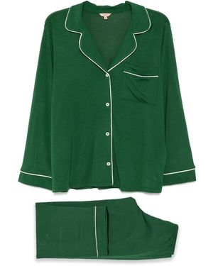 Eberjey Langer Gisele Pyjama - Grün