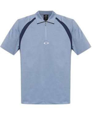 Oakley Polo Con Design Color-Block - Blu