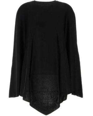 Balenciaga Capa De Punto Asimétrica - Negro