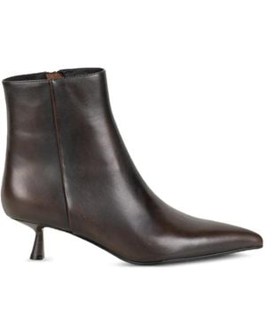 Bibi Lou Pointed-Toe Ankle Boots - Brown