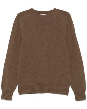 Officine Generale Pullover Aus Schurwolle - Braun