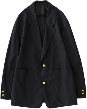 Studio Nicholson Buttoned Blazer - Black