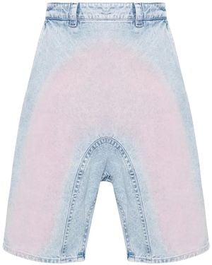 Y. Project Souffle Faded Denim Shorts - Men's - Cotton - Blue
