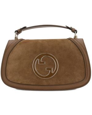 Gucci Large Blondie Interlocking G Cross Body Bag - Brown