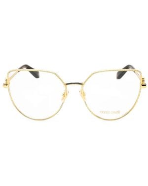 Roberto Cavalli Geometric-Frame Glasses - Natural