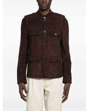 Prada Suede Four-Pocket Jacket - Brown