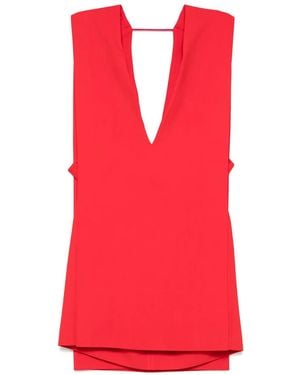 Sportmax ベルテッド ミニドレス - レッド