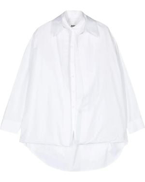 Jil Sander Layered Cotton Shirt - White