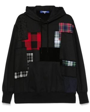 Junya Watanabe パッチワーク パーカー - ブラック