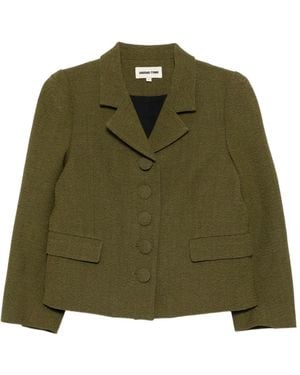 ShuShu/Tong Button-Down Lapel Jacket - Green