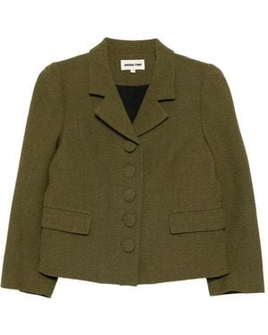 ShuShu/Tong Button-Down Lapel Jacket - Green