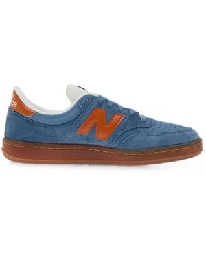 New Balance T500 Logo-Patch Trainers - Blue
