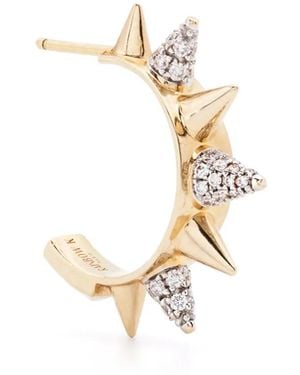 Rainbow K Créoles Peak En 18Ct Pavées De Diamants - Métallisé