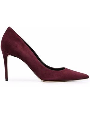 SCAROSSO X Brian Atwood Gigi Suede Court Shoes - Purple