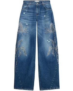 Blumarine Embellished Jeans - Blue