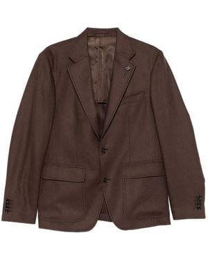 Lardini Ralph Marino Notch-Lapel Blazer - Brown